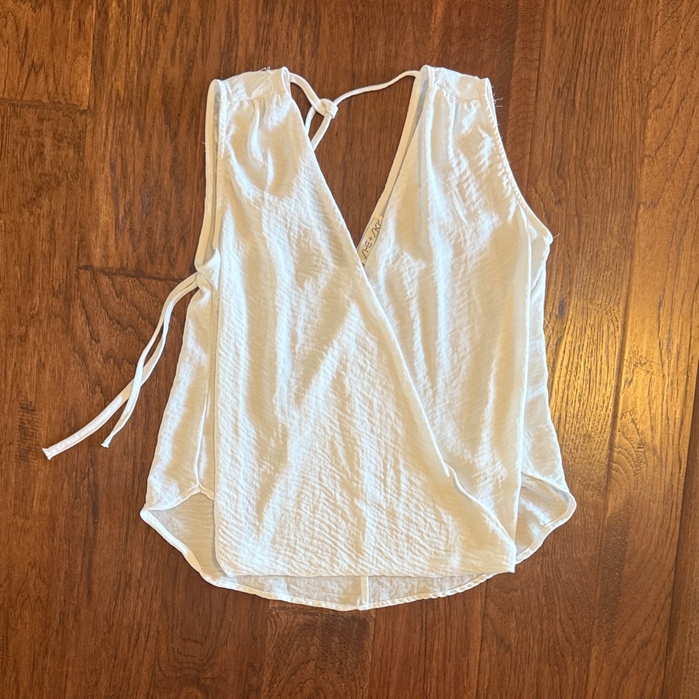 White Wrap Tank Top
